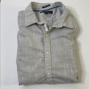 Marc Anthony Light Gray Casual Button-Down Shirt